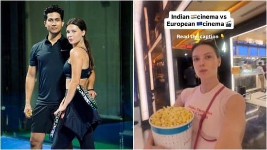 Ukrainian woman blown away by India luxury movie theatre culture , shares difference from Europe : Ordering from seat ...
